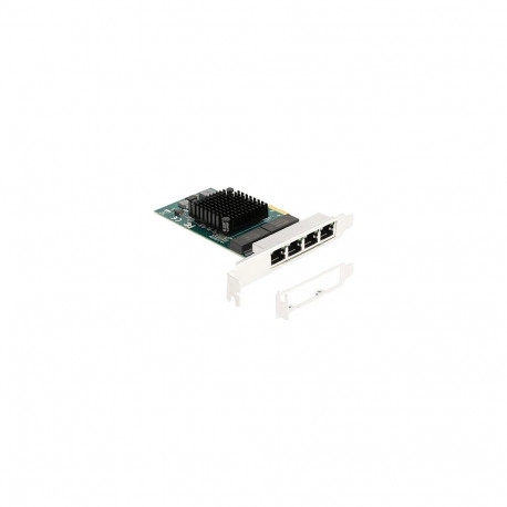 "PCI Express x1 Netzwerkkarte Gigabit LAN 4 x RJ45 BCM"