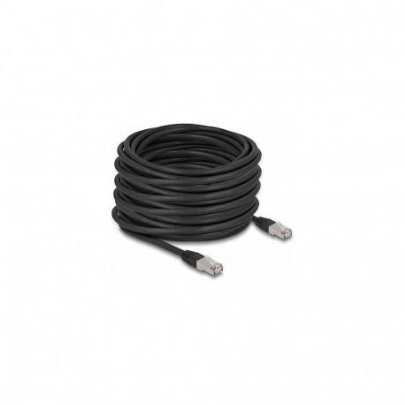 "Delock RJ45 Netzwerkkabel Cat.6A S/FTP PE Outdoor 20 m schwarz"