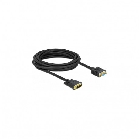 Delock DVI 12+5 pistik - VGA pesa kaabel 5 m