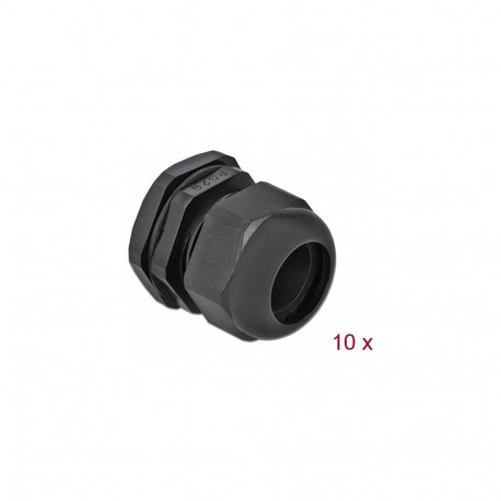 "Delock Kabelverschraubung PG29 10 Stück schwarz"