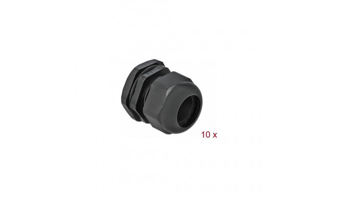 Delock PG29 kaablitihend, 10 tk, must