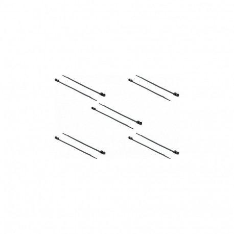 Delock kinnitusaasaga juhtmesidemed L 160 x B 4,8 mm mustad, 10 tükki
