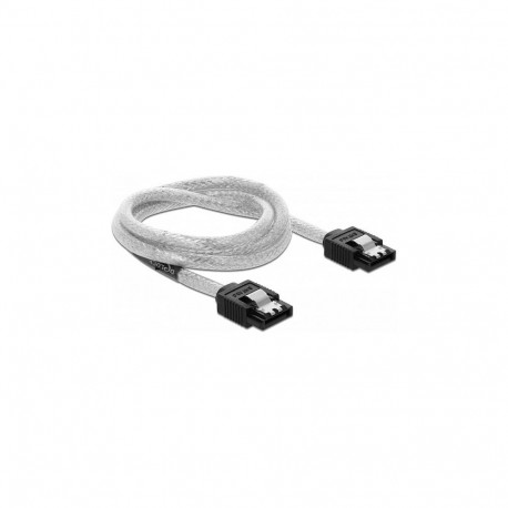 "Delock SATA 6 Gb/s Kabel 70 cm transparent"