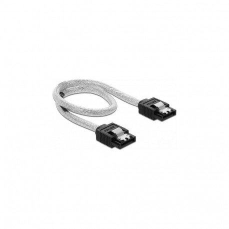 "Delock SATA 6 Gb/s Kabel 30 cm transparent"