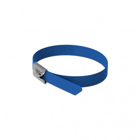 "Edelstahlkabelbinder L 500 x B 7,9 mm blau 10 Stück"
