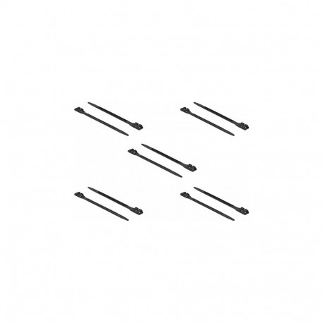 "Delock Kabelbinder mit Doppelkopf L 250 x B 9 mm schwarz 10 Stück"