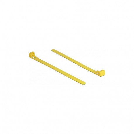 Kuumakindlad korduvkasutatavad kaablikinnitid L 150 x B 7,5 mm 100 tk, kollane