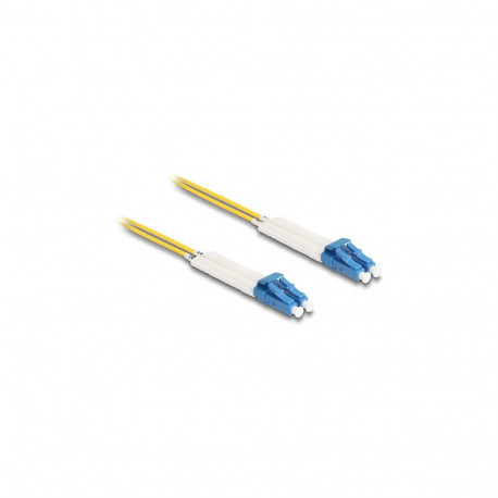 "Delock LWL Kabel LC Duplex zu LC Duplex Singlemode OS2 winkelbar 0,5 m"