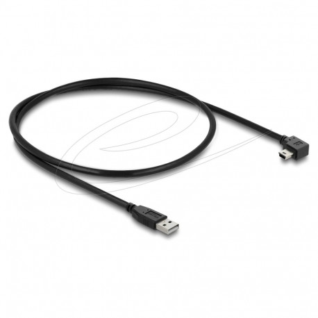 Delock USB 2.0 kaabel A-tüüpi pistik - Mini-B pistik, parempoolse nurgaga, 0,5 m