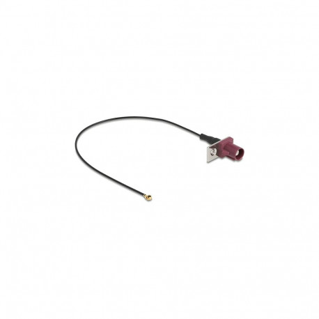 "Antennenkabel FAKRA D Stecker zu MHF® I Stecker 1,13 - 20 cm 1 vorgestanztes Loch"