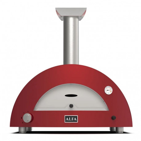 "Alfa Forni Moderno 2 Pizze Hybrid-Pizzaofen Antique Red"
