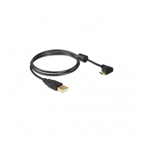 "Delock Kabel USB-A Stecker > USB micro-B Stecker gewinkelt 90° links / rechts"