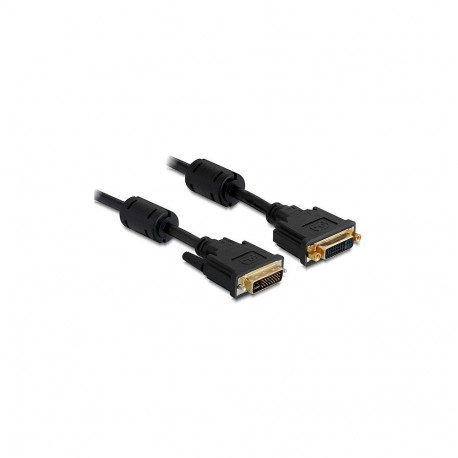 Delock DVI 24+5 pikenduskaabel isane - emane 1 m must