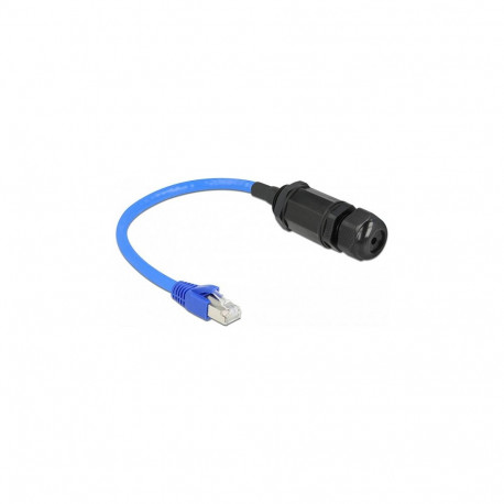 Delock RJ45 pistik-pesa Cat.6 veekindel kaabel kaabliläbiviiguga