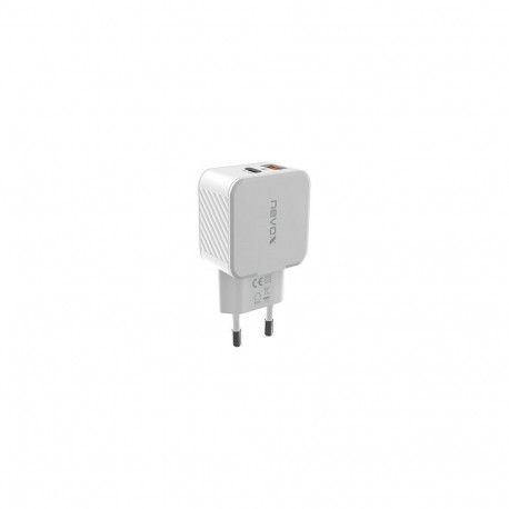 Nevox USB PD Type C + QC3.0 30 Watt valge laadija