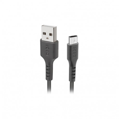 SBS laadimis- ja andmekaabel USB 2.0 > Micro-USB must 2,0m