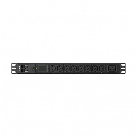 "ATEN PE0209SG 1U 9 Port Basic PDU 8x C13 1x C19 16A"