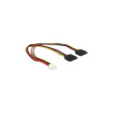 Floppy toitekaabel 4-pin pesa > 2x