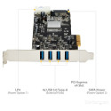 "USB 3.0 PCIe StarTech PEXUSB3S44V"