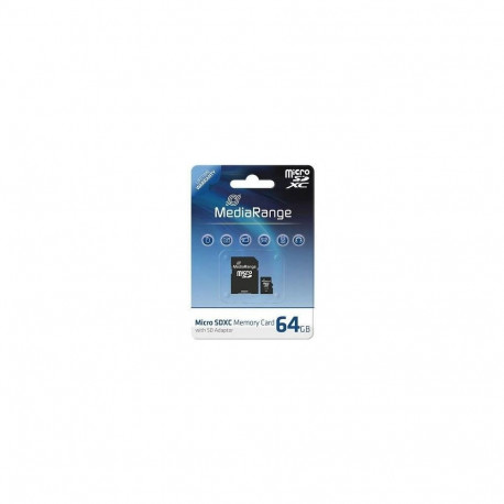 Mediarange 64 GB microSDXC, memory card (black, Class 10)
