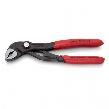 Cobra 87 01 150, 150mm, Rohr- / Wasserpumpen-Zange (schwarz/rot, Wasserpumpenzange, 11-fach verstell