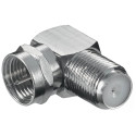 90° nurkadapter F-pistik–F-pesa, hõbe