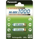 Panasonic rechargeable battery NiMh 1000mAh AAA/2B