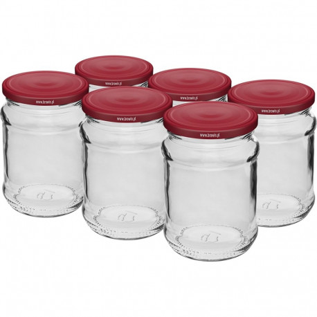 Browin Purk 132248, 250 ml, 6 tk, 66 mm, klaas, 4 keermestatud kinnitust, roostevaba terasest kaas