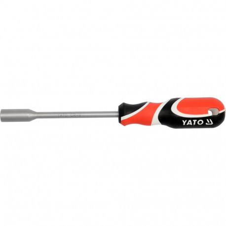 Screwdriver with socket wrench head 10 × 125 mm CrV steel satin finish YT-1546 Yato