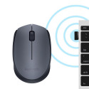 MOUSE USB OPTICAL WRL M170/GREY 910-004642 LOGITECH