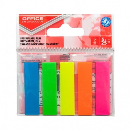 Järjehoidja 12x45mm, 5x25tk, assortiivärvid, Office Products