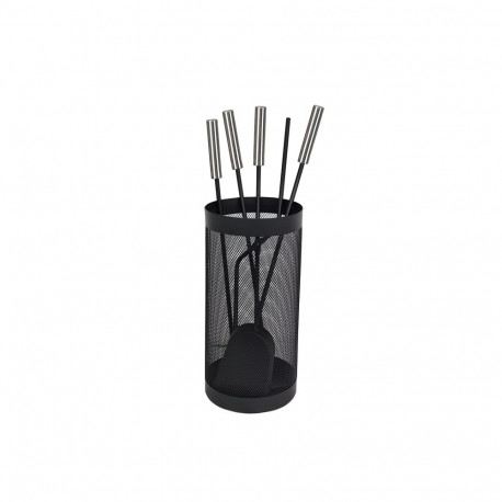 5 tk kaminatarvikute komplekt K251-XB must