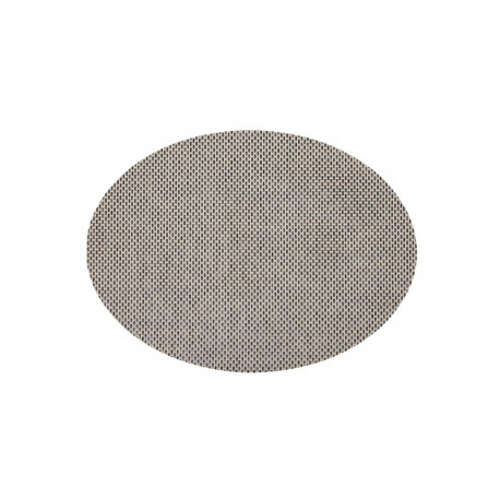 PLACEMAT OVAL BEIGE/GREY 35X48CM