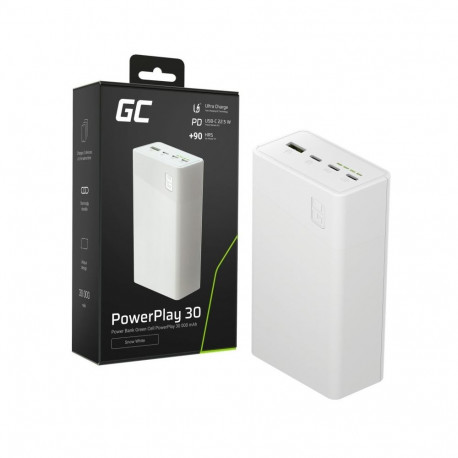 Powerbank 30 000mAh, 22.5W, 4 ports, white