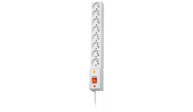 Listwa przeciwprzepięciowa LX 810, 1L, 5,0m, szara