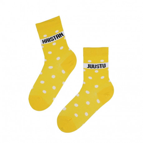 SOKISAHTEL HAISTAN JUUSTU kollased puuvillased sokid