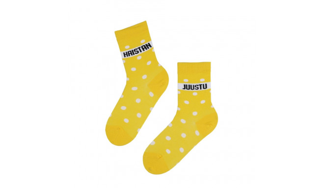 SOKISAHTEL HAISTAN JUUSTU kollased puuvillased sokid 444, 446