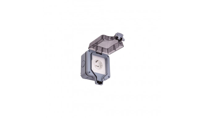 Weatherproof Switched Socket, 1Ch, IP66, EU