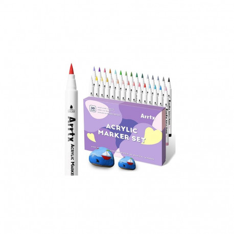 Acrylic Marker Pens ARRTX 30A, 30 Pastel Colours