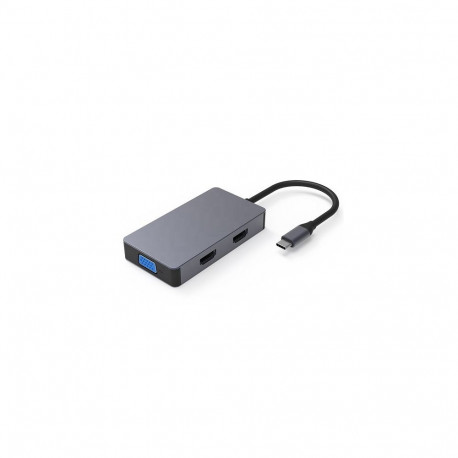Adapter USB Type-C - 2x HDMI, 1x VGA, 1x USB Type-A, 1x USB Type-C PD60W