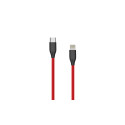Silicone Cable USB Type C- Lightning, 2m (red)