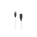 Silicone Cable USB- Lightning, 2m (white)