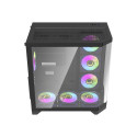 Darflash FT418 PRO computer case + 7 aRGB fans (black)
