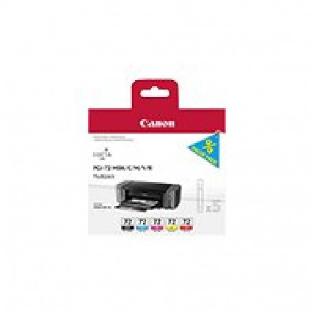 CANON 1LB PGI-72 MBK/C/M/Y/R ink cartridge black and colour standard capacity multipack