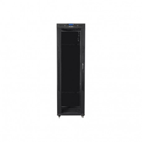 LANBERG vabaltseisev 19-tolline rack-kapp 42U 600x800 klaasuks LCD flat pack must