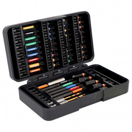 Otsakute ja tarvikute kmpl Impact 50 osa avatavas karbis PH, PZ, HEX, TORX, padrunid, puurid