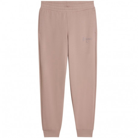 Spodnie damskie Puma ESS Script Comfort brudny róż 691763 88 L