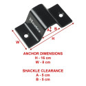 Master Lock Wall / Floor Anchor 1489EURDAT