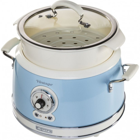 Ariete Vintage Food Steamer, blue