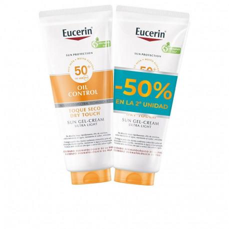 EUCERIN SUN BODY OIL CONTROL gel-crema SPF50+ pack 2 x 200 ml